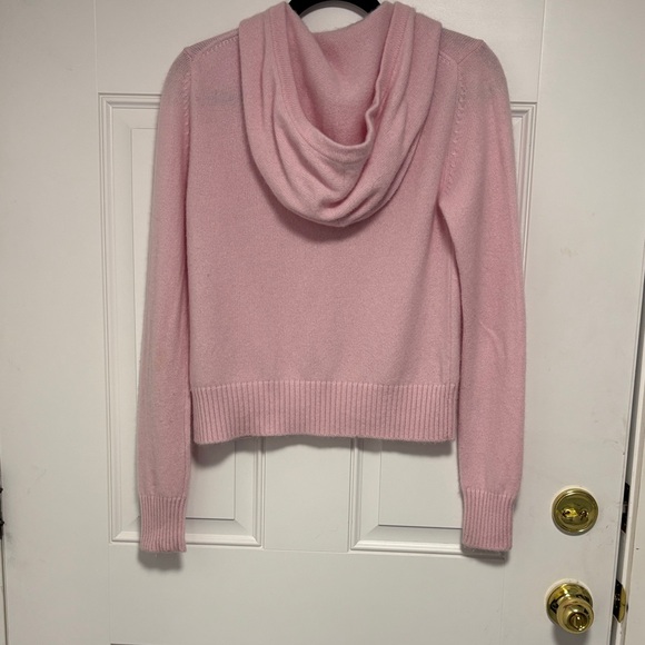 Aritzia Light Pink Zip-Front Hooded Cardigan - Picture 6 of 12